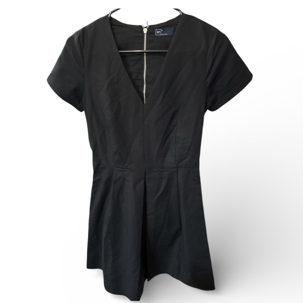 GAP Black Fit & Flare Dress Back Zip | Size 4